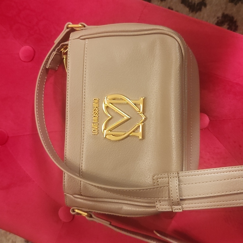 Moschino beautiful tan color bag